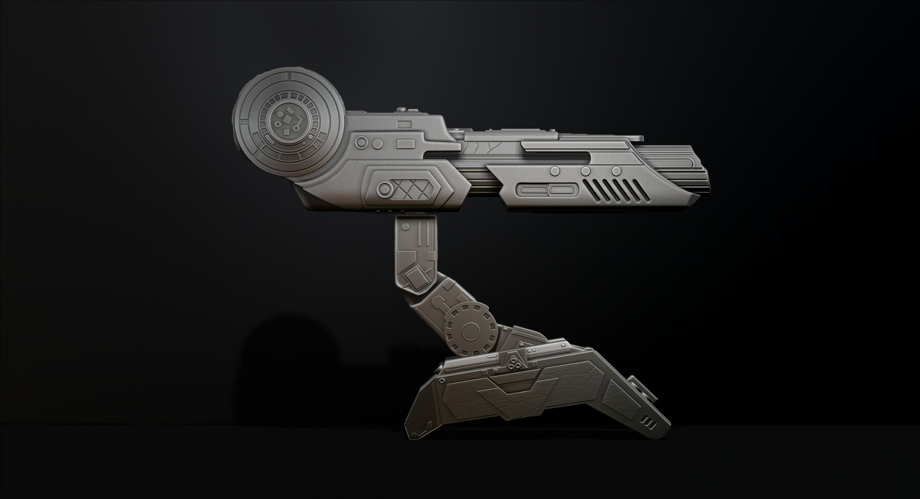 Artstation Predator Shoulder Cannon Plasma Two Size File Stl Obj