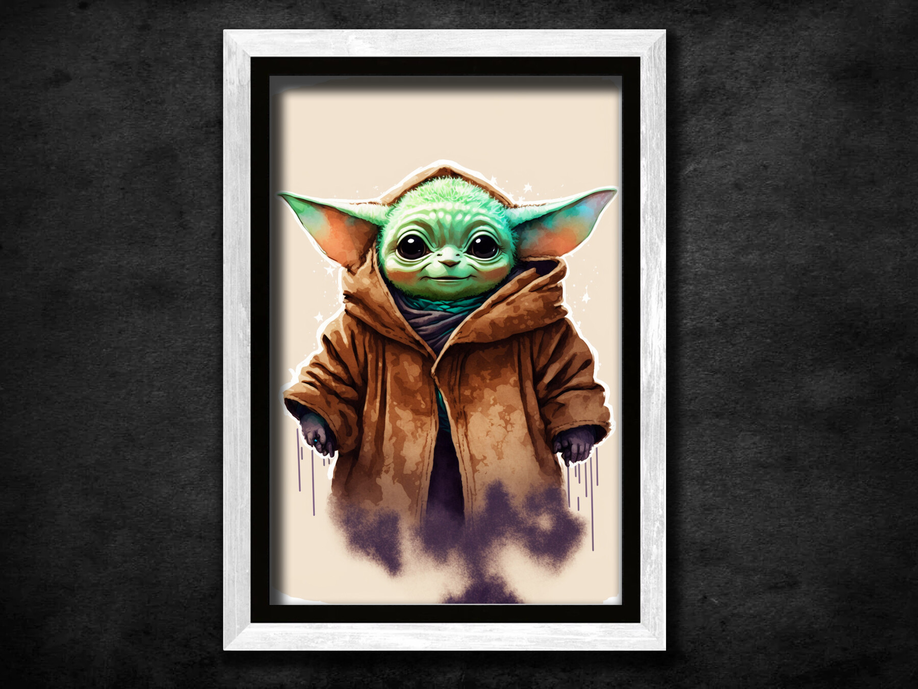 The Child baby Yoda / Cute Star Wars Art Decor 