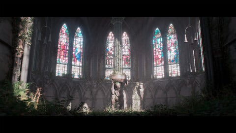 Abandoned Church | The Last of Us Environment Inspired.