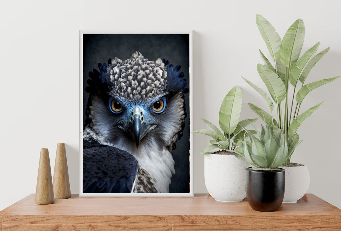 Harpy Eagle Flying with Realistic Prey · Creative Fabrica