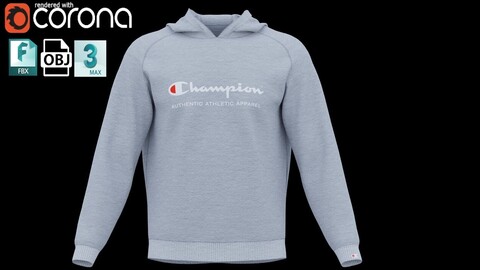 Champion Sport Hoodie Low-poly