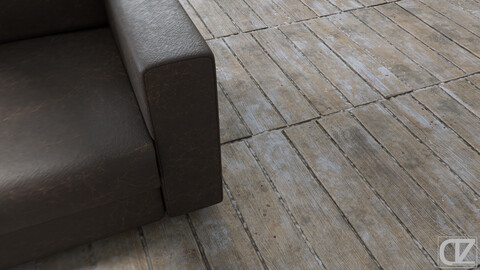 PBR - RAW WOOD FLOOR PLANKS - 4K MATERIAL