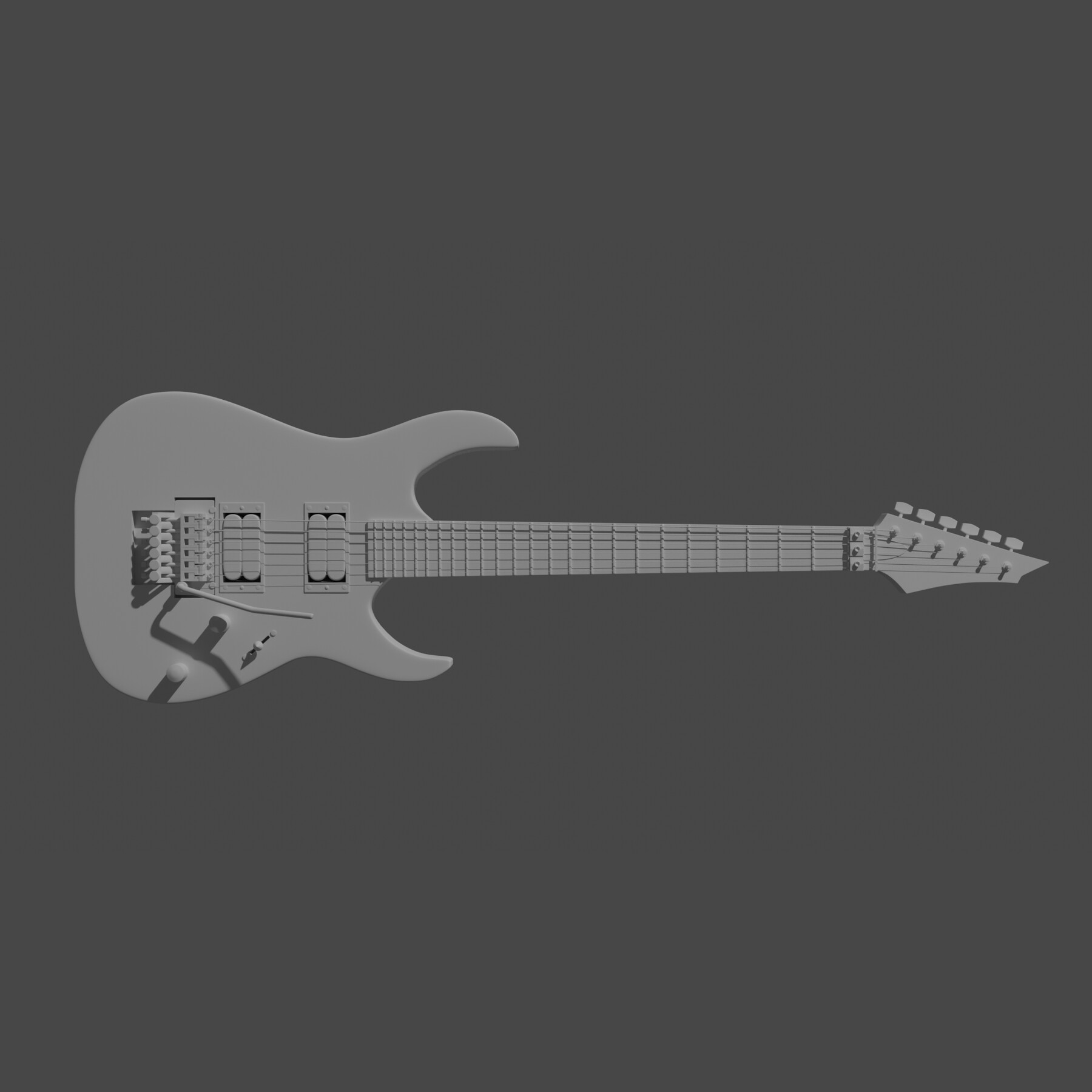 ArtStation Electric Guitar + Stand Game Assets