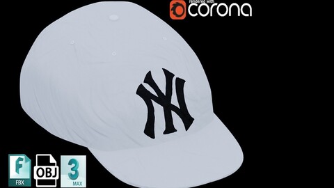 New Era Yankee NY Cap Low-poly