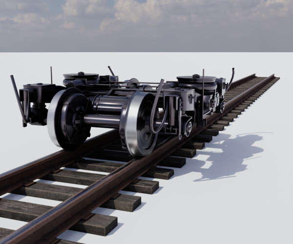 ArtStation - Game-Ready Train Bogey 3D Model | Game Assets