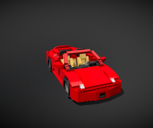 ArtStation - Lego Ferrari F430 Car | Game Assets