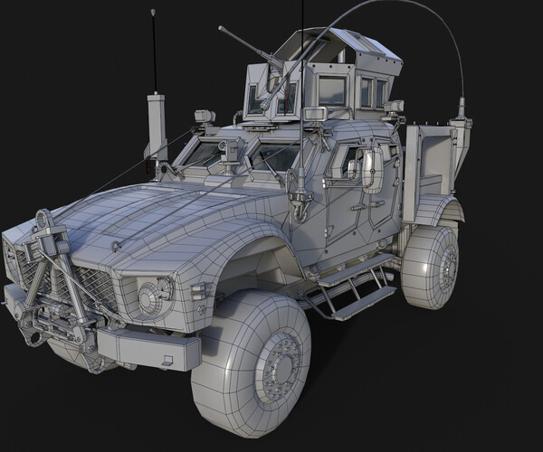 ArtStation - Military Car Ultra Low Poly | Game Assets