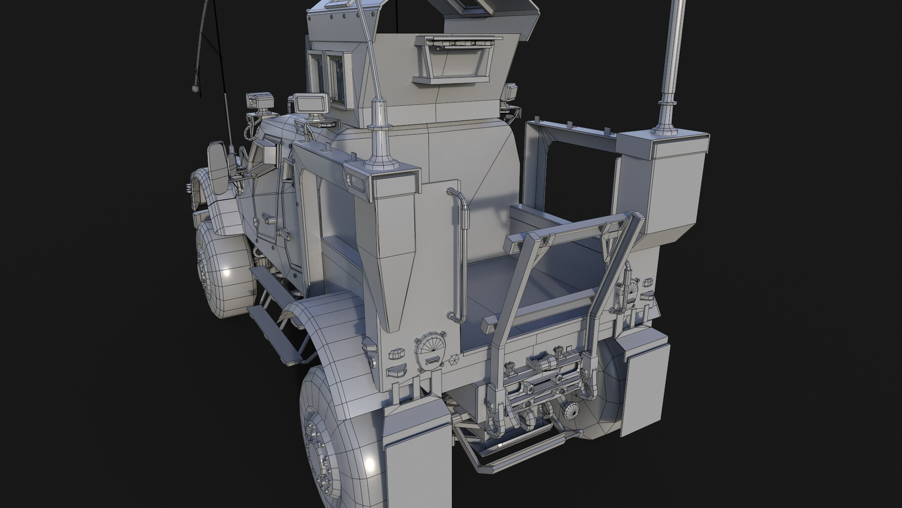 ArtStation - Military Car Ultra Low Poly | Game Assets