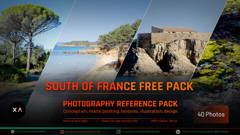 South of France FREE Photo reference pack for concepts, 2D, and 3D artists
