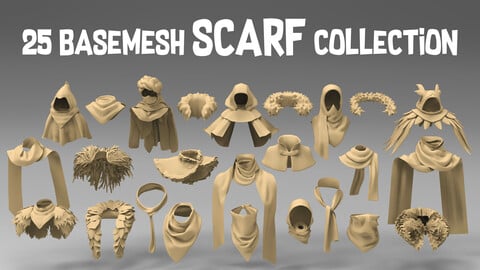 25 basemesh scarf collection