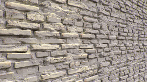 PBR - PAINTED BRICK WALL - 4K MATERIAL