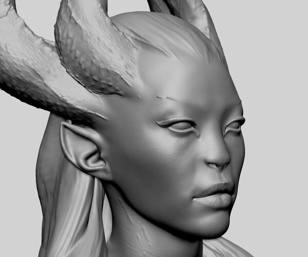 ArtStation - Fantasy Female Bust C | Resources