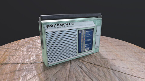 Radio Vintage (Prop, 3D Asset)