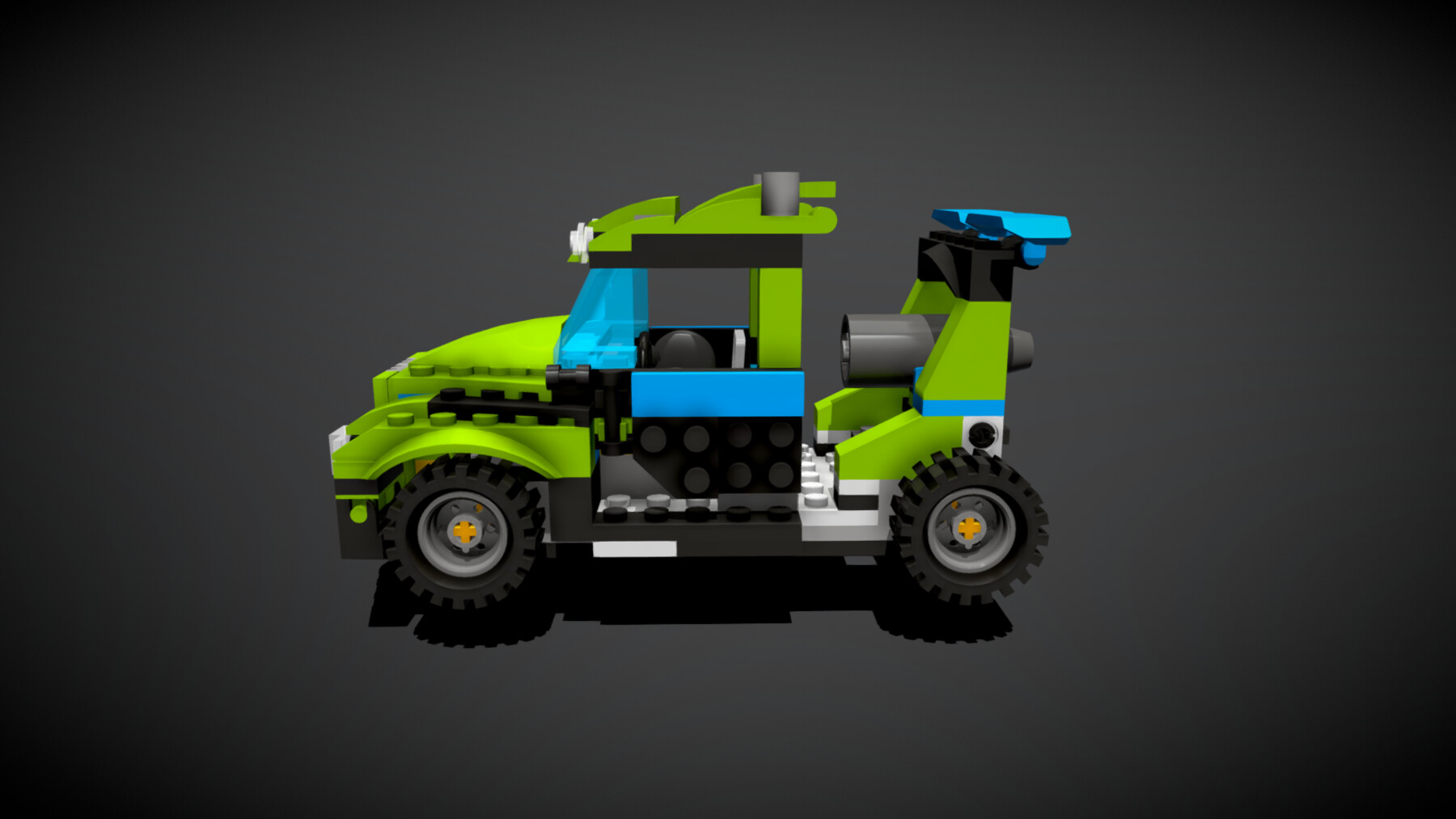 ArtStation - Rocket Rally truck Lego | Game Assets