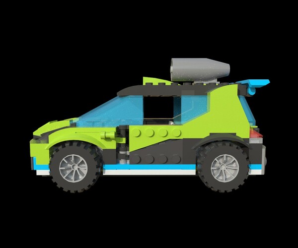 ArtStation - Rocket Rally Car Lego | Game Assets