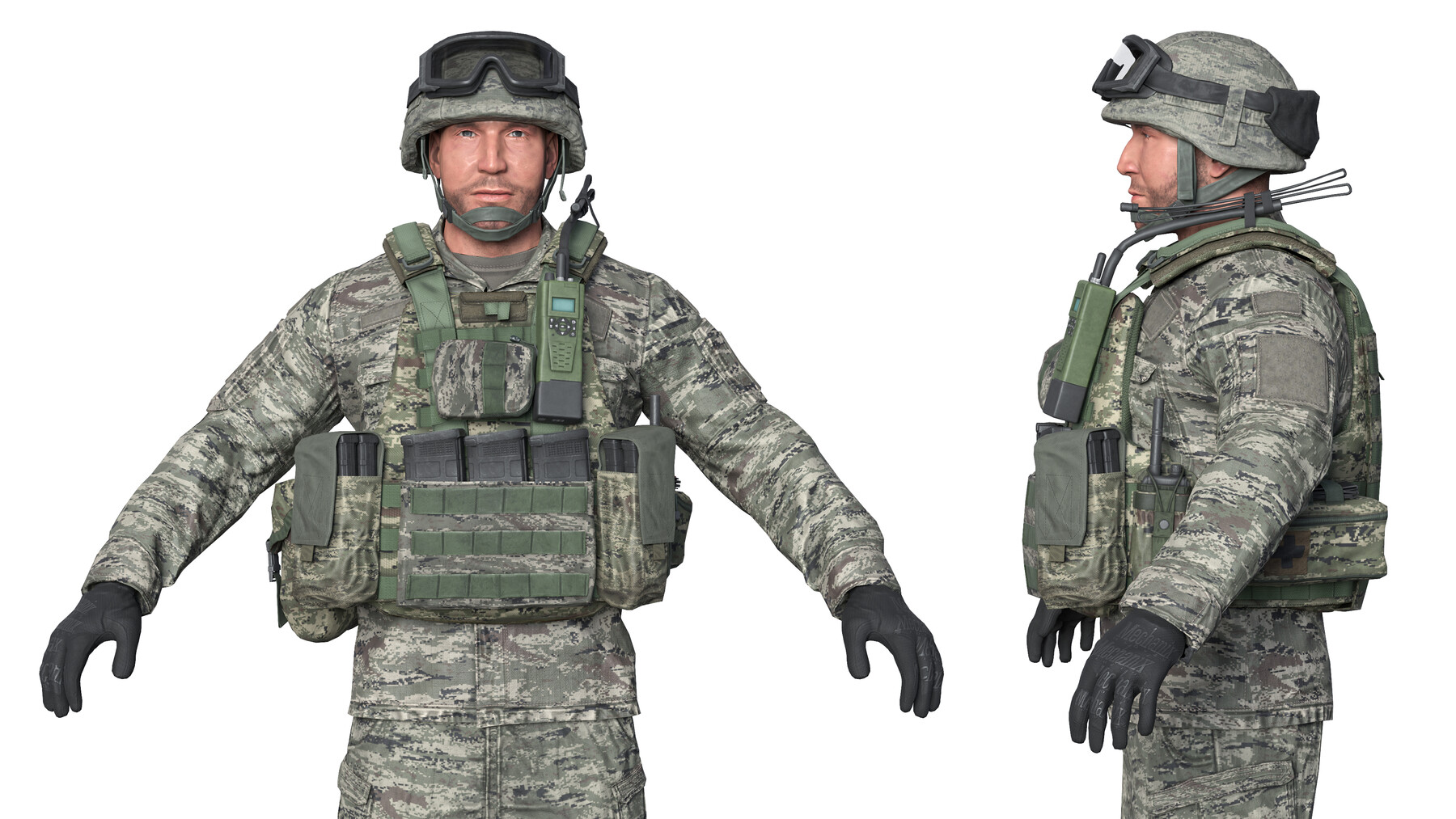 ArtStation - MILITARY Game Ready Croatian Soldier Character | Game Assets