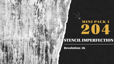 Mini Pack 2 --- 204 High Quality Useful Stencil Imperfection