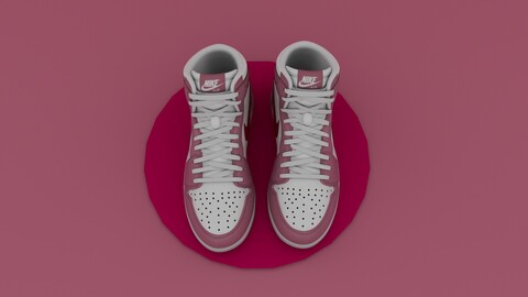 Nike AirJordan 1 Retro HighOG  Pink Red Girls Shose