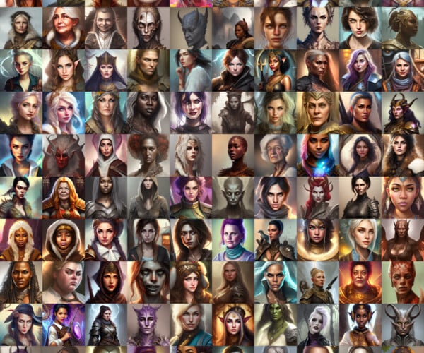 ArtStation - VTT / TTRPG - Fantasy Portrait Pack 6 - 200 Characters ...