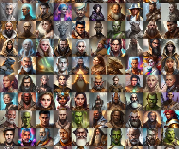 ArtStation - VTT / TTRPG - Fantasy Portrait Pack 8 - 200 Characters ...