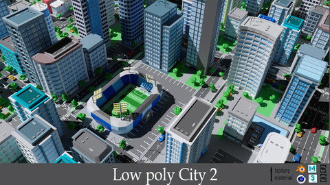 City 2 Metropolis Low-poly 3D model