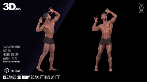 Cleaned 3D Body Scan | Ethan White Underwear