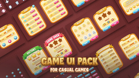 The Soft Style Game UI Kit: A Must-Have for Any Casual or Puzzle Game