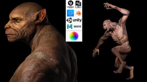 Monster For Game And Render