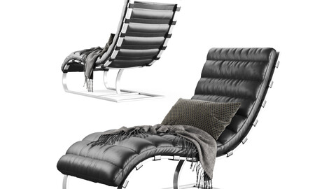 RH chaise long Armchair 3d model