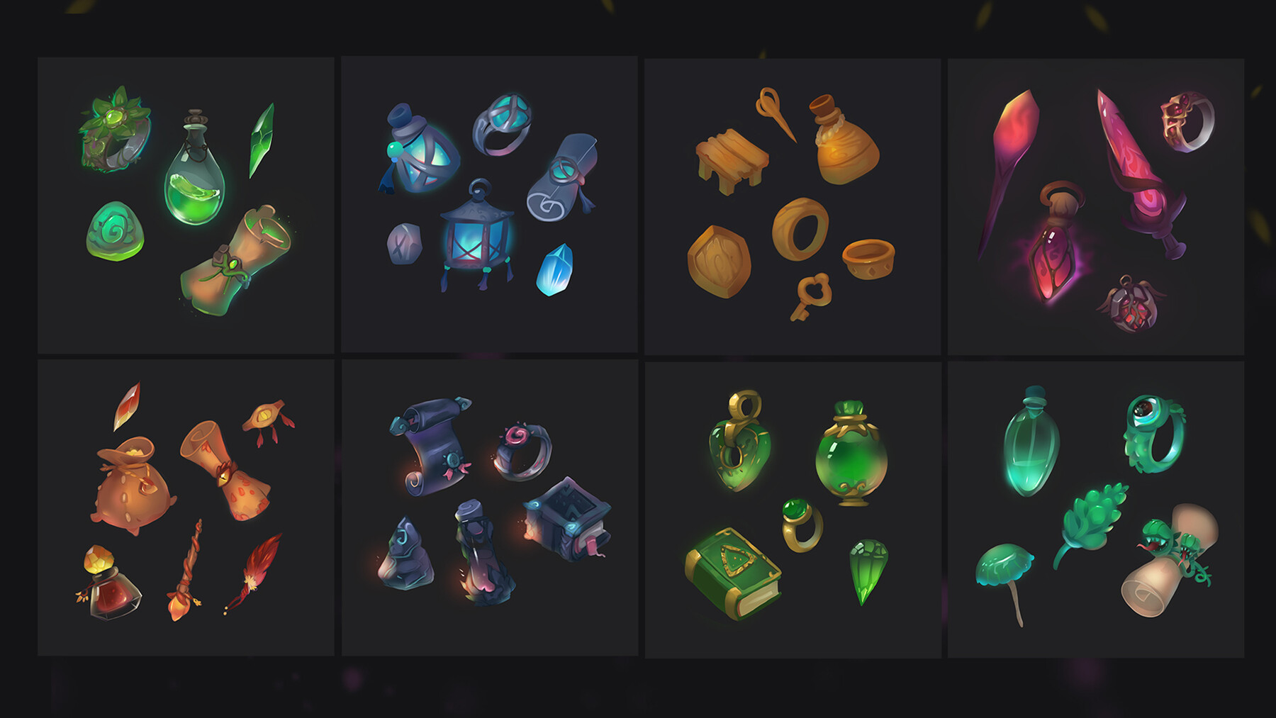 Magic hand RPG icons by maxicons on Dribbble