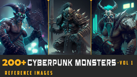Cyberpunk Monsters Concept Reference _VOL.01
