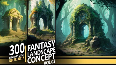 300 Fantasy landscape Concept - VOL 03