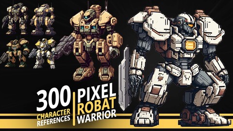 300 Pixel Robat Warrior - Character references