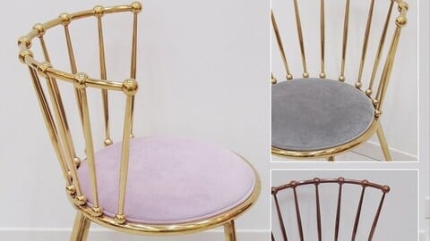 rose gold chair