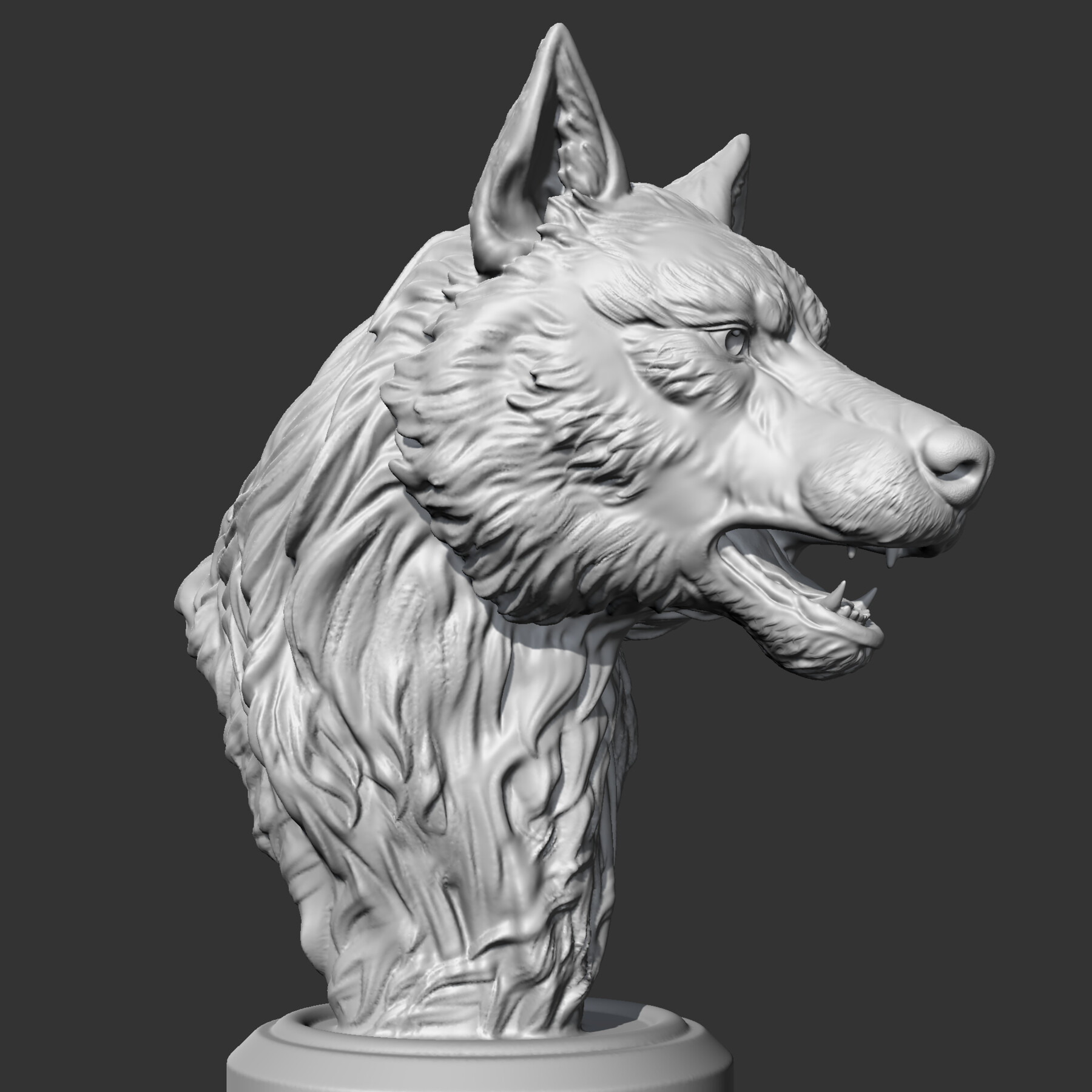 Wolf Head AM02 3D print model