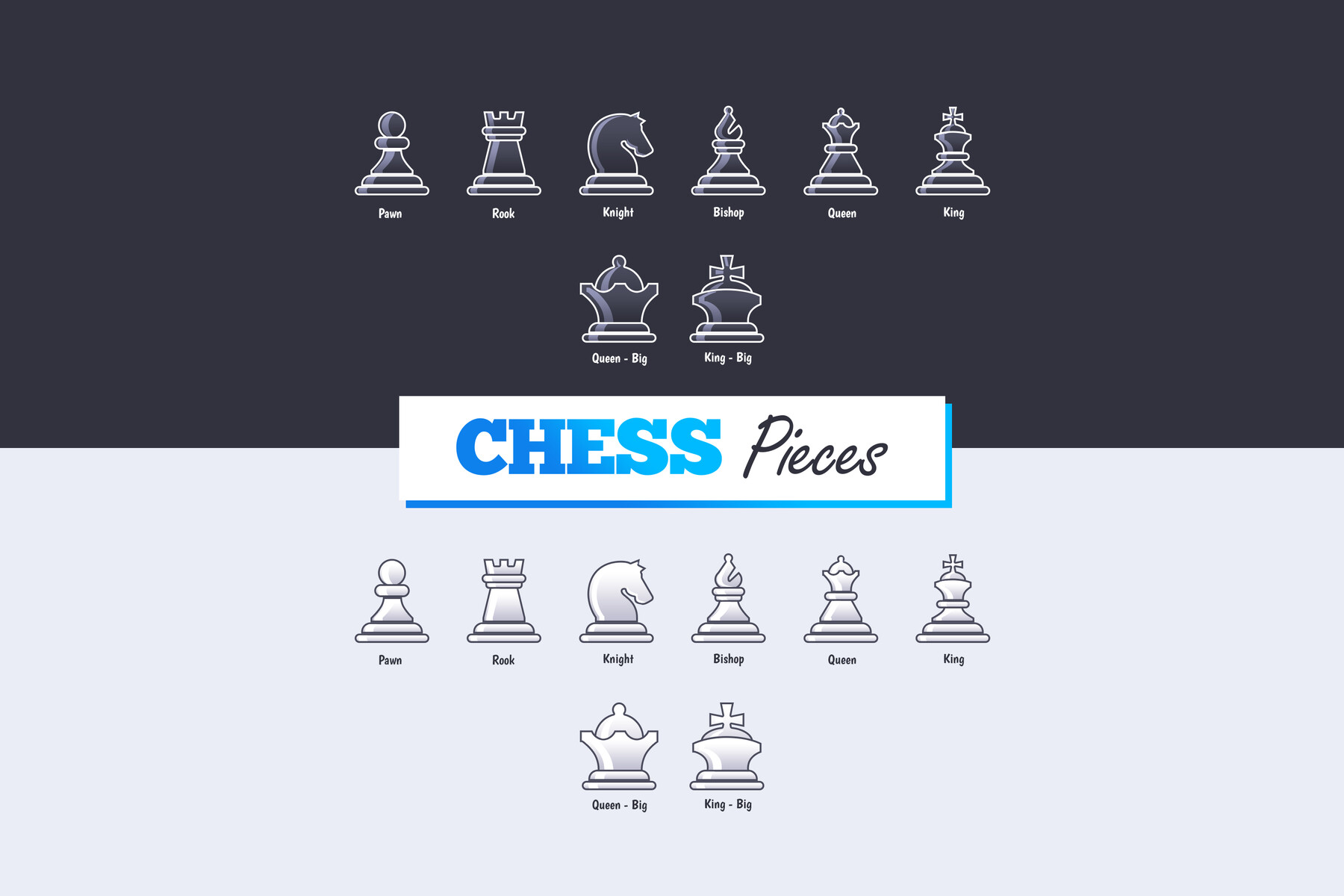 Chess King Queen 2D