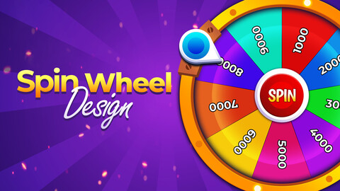 ArtStation - Spin Wheel with Slices - Spin and Win