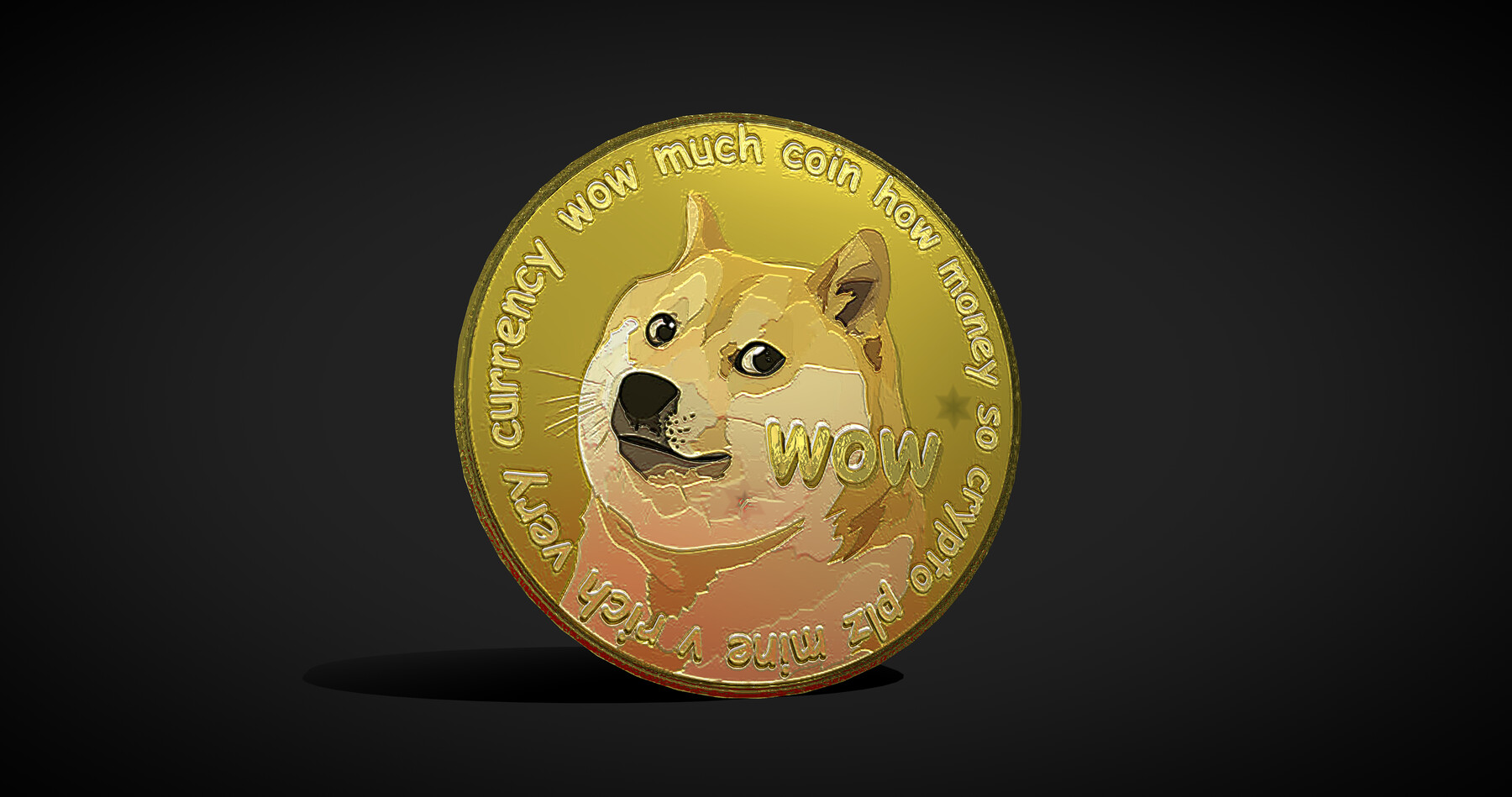 ArtStation - Dogecoin Coin - low poly 3D model | Resources