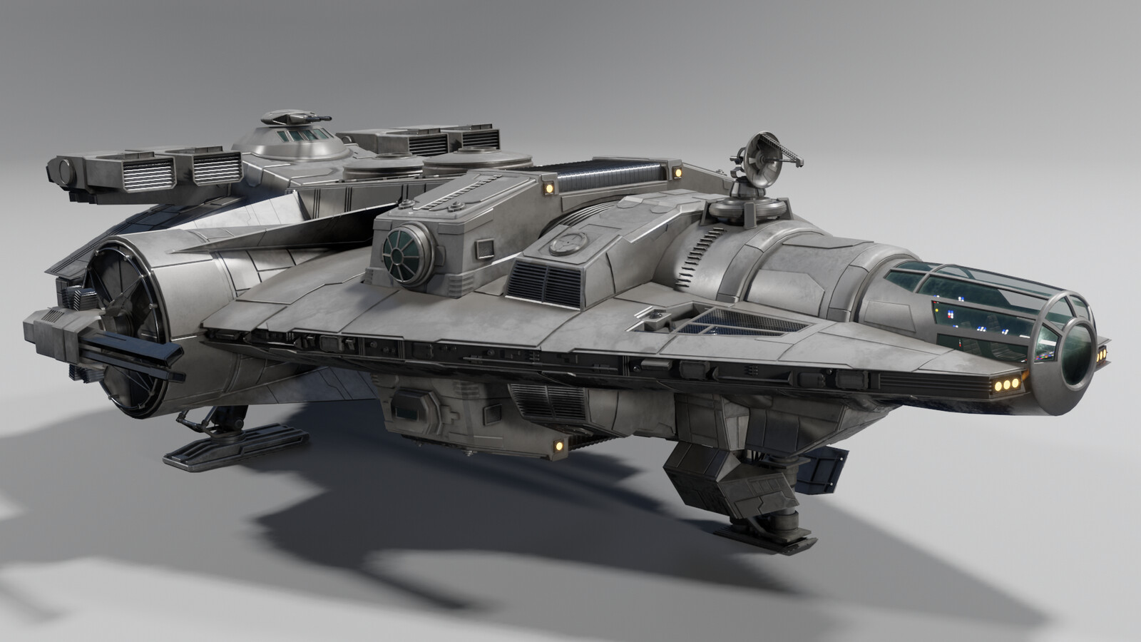 ArtStation - Barloz Light Freighter | Game Assets