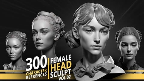 300 Female Head Sculpt - VOL 02 - Character references