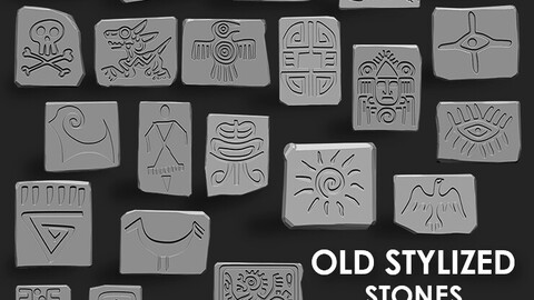 Stylized Old Stone IMM Brush Pack (22 in One)