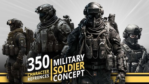 350 Military Slodier Concept - Character references