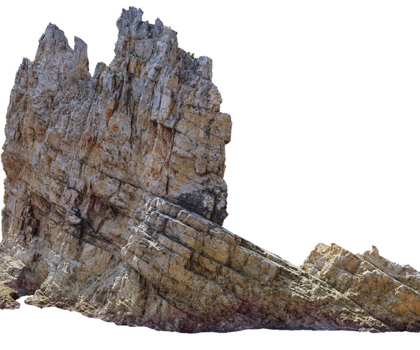 ArtStation - Large Coastal Cliff Formation PBR Scan 02 & Highpoly ...