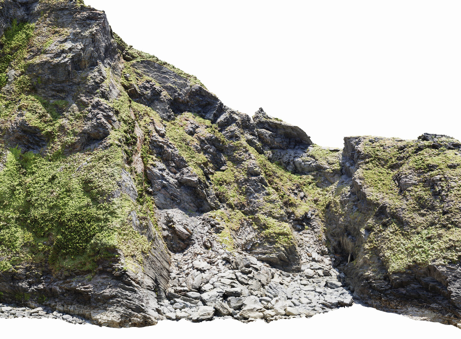 ArtStation - Large Coastal Cliff PBR Scan 01 & Highpoly | Game Assets