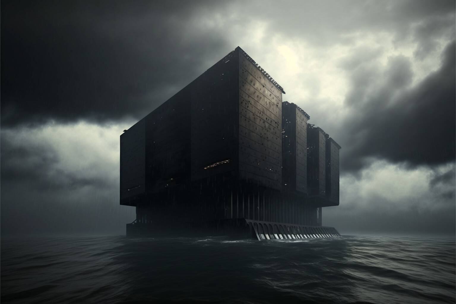 Adam Bandel - Brutalist Structures of the Sea Collection