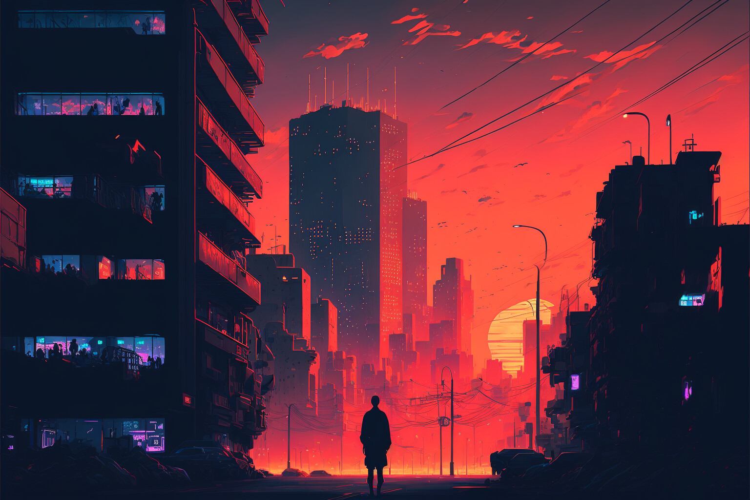 ArtStation - sunset City Dreams | Artworks