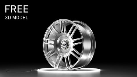 Sparco Racing NS6R Car wheel FREE 3D model