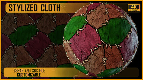 stylized cloth (and leather ) material