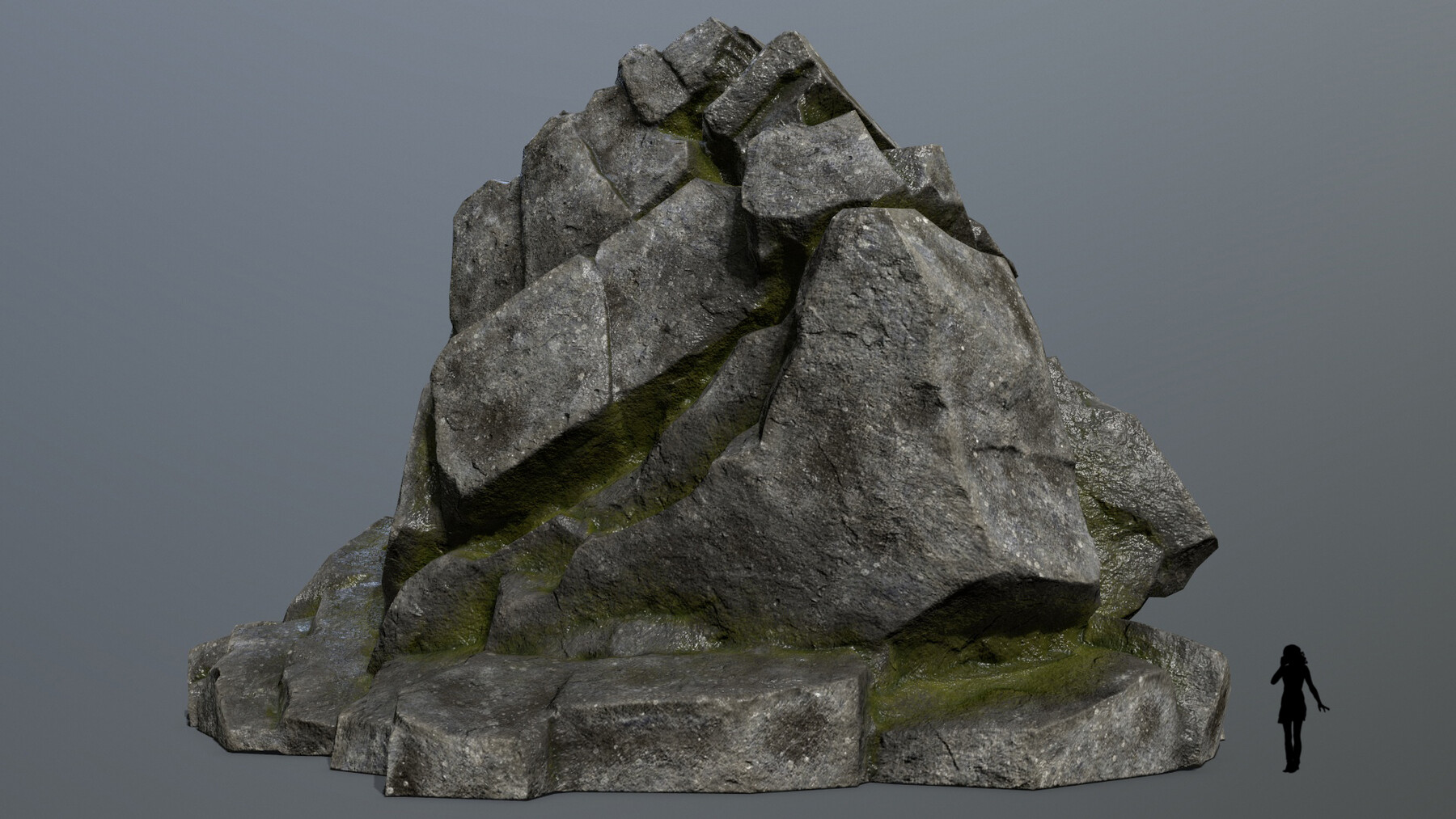 ArtStation - Mossy Rock Mountain | Game Assets