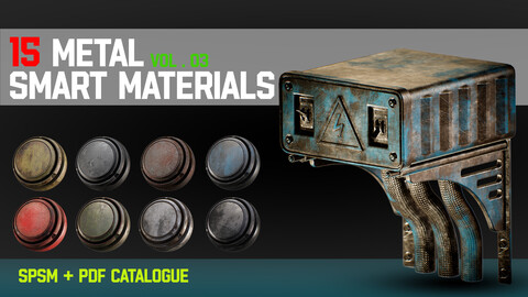 " 15 High Detailed Metal Smart Materials " (Vol.3)